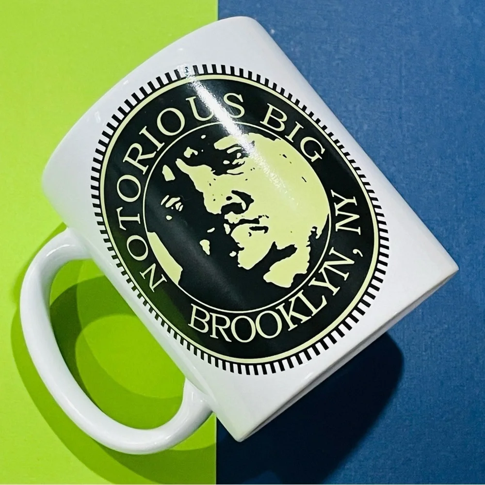 The Notorious BIG Biggie Brooklyn Hip Hop 90’s 11oz White Mug NEW